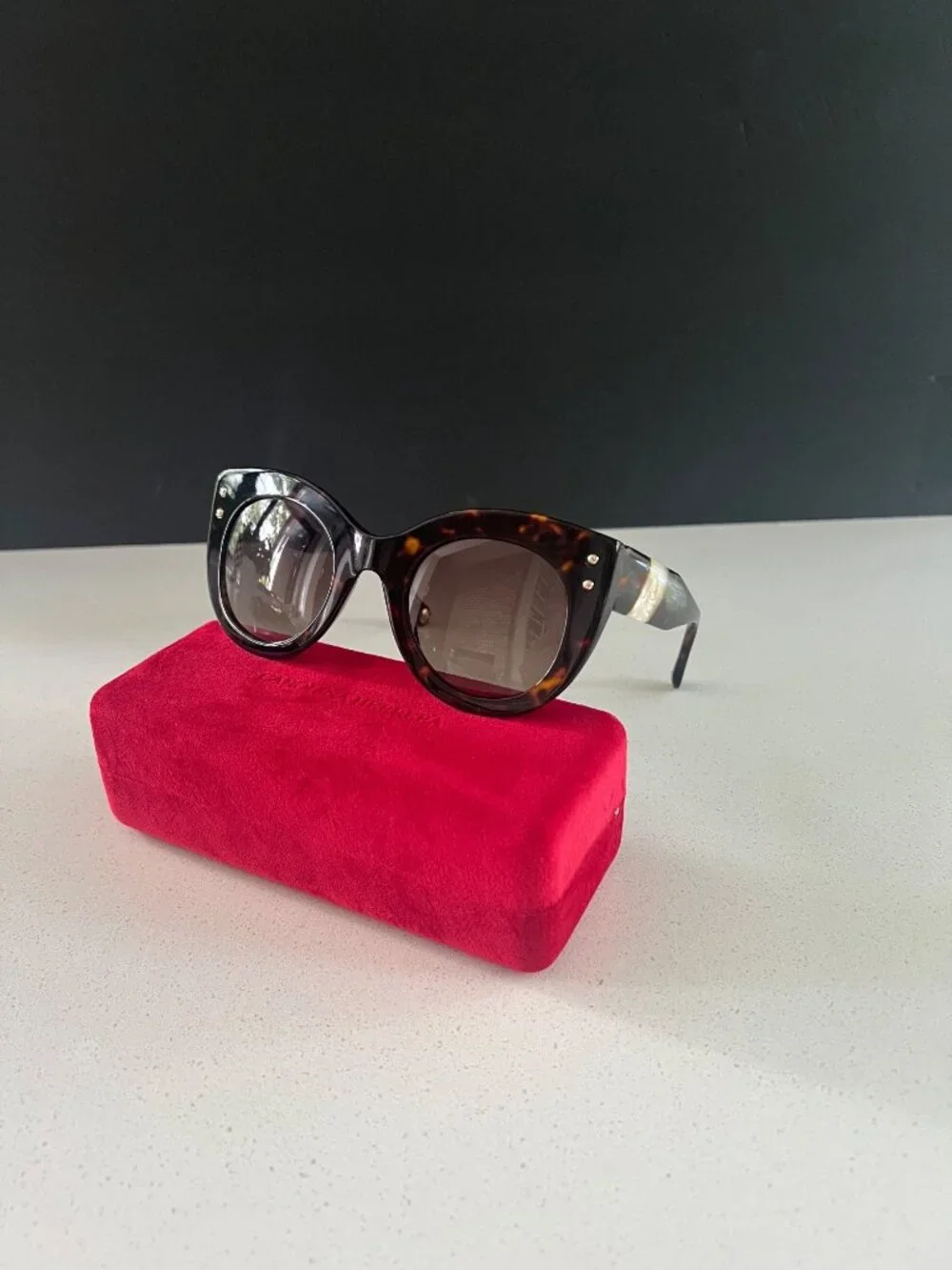 CAROLINA HERRERA Butterfly Full Rim Sunglasses - Brown